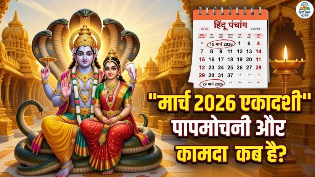 Ekadashi Vrat March 2026: कब है पापमोचनी और कामदा एकादशी व्रत? जानें सही तारीख, मुहूर्त, पारण, पूजा विधि और महत्व 1 Ekadashi Vrat March 2026 Papmochani and Kamada Ekadashi Date