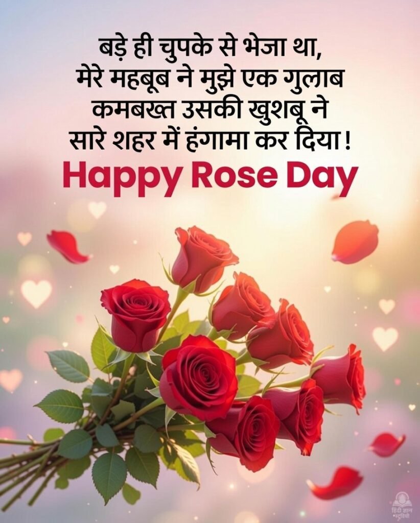 happy rose day shayari