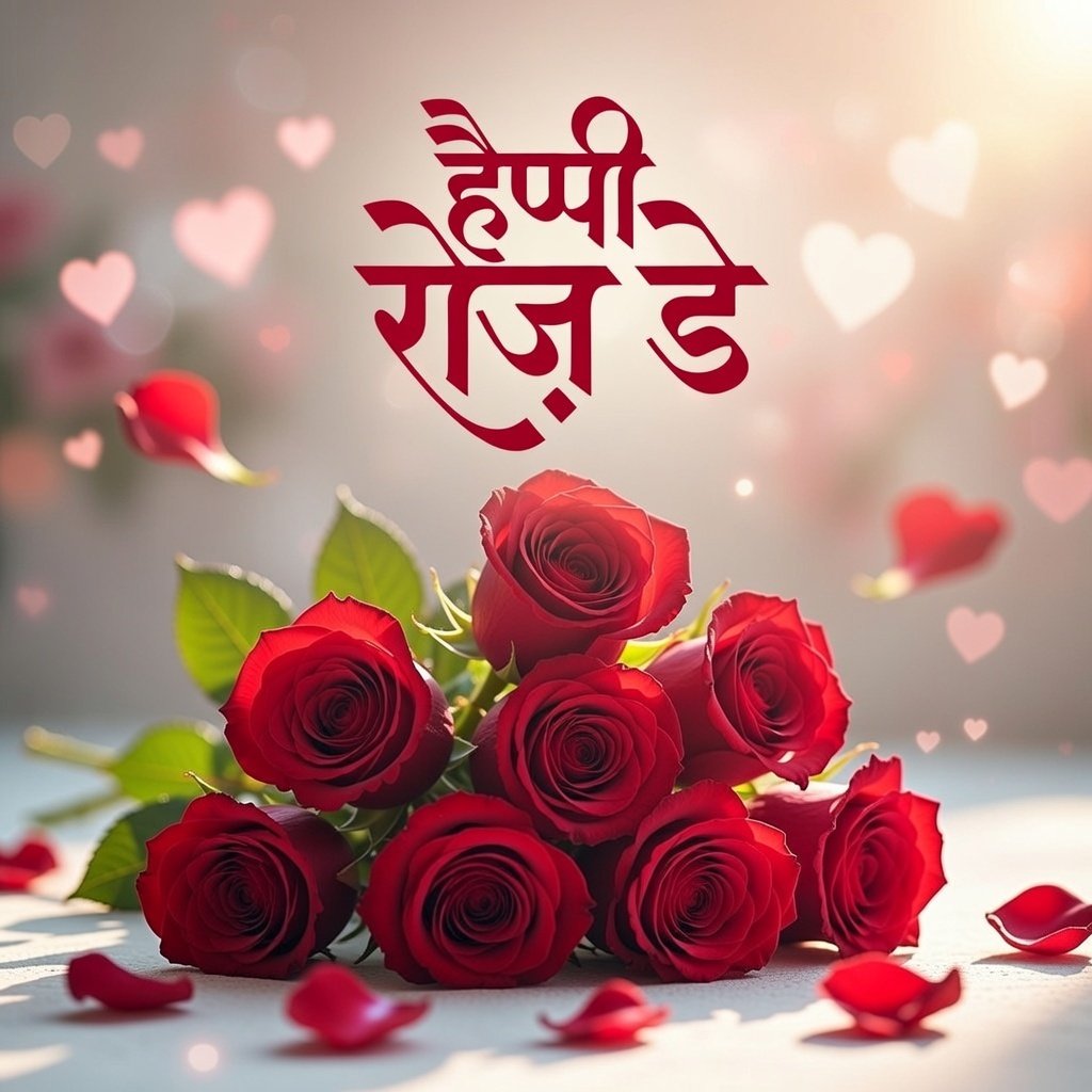 Happy Rose Day Wishes Hindi Image