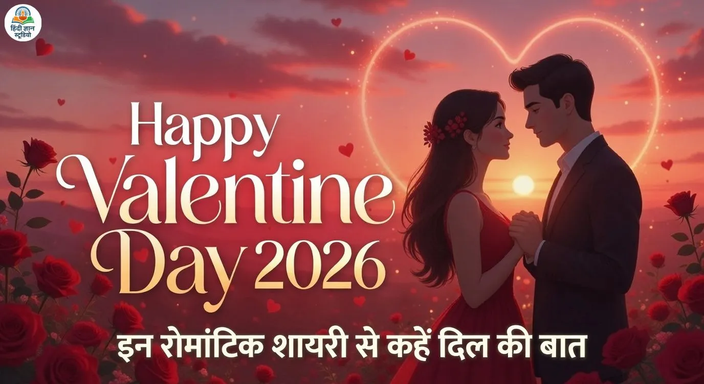 Happy Valentine Day 2026 Shayari in Hindi romantic love quotes for partner on 14 February