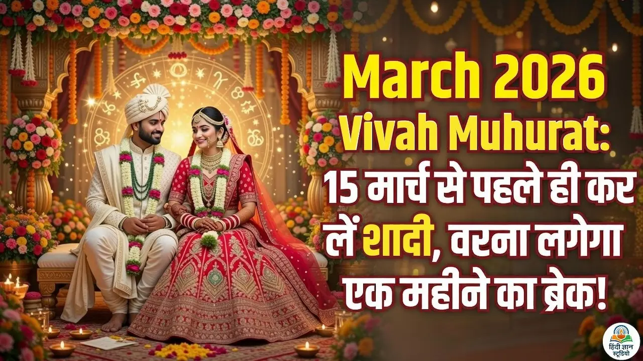 March Vivah Muhurat: मार्च 2026 में विवाह के शुभ मुहूर्त कौन से हैं? (Kharmas Date)