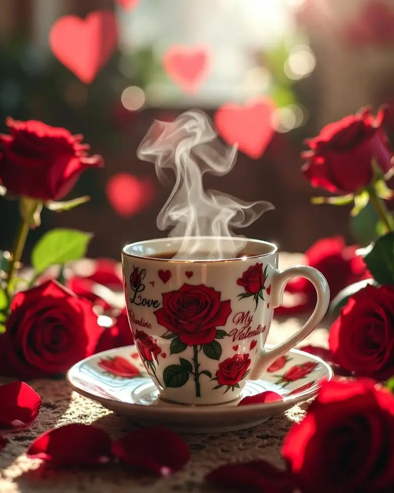 Rose Theme Coffee Mug