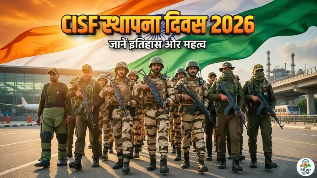 CISF Raising Day 2026 परेड समारोह में केंद्रीय औद्योगिक सुरक्षा बल के जवान