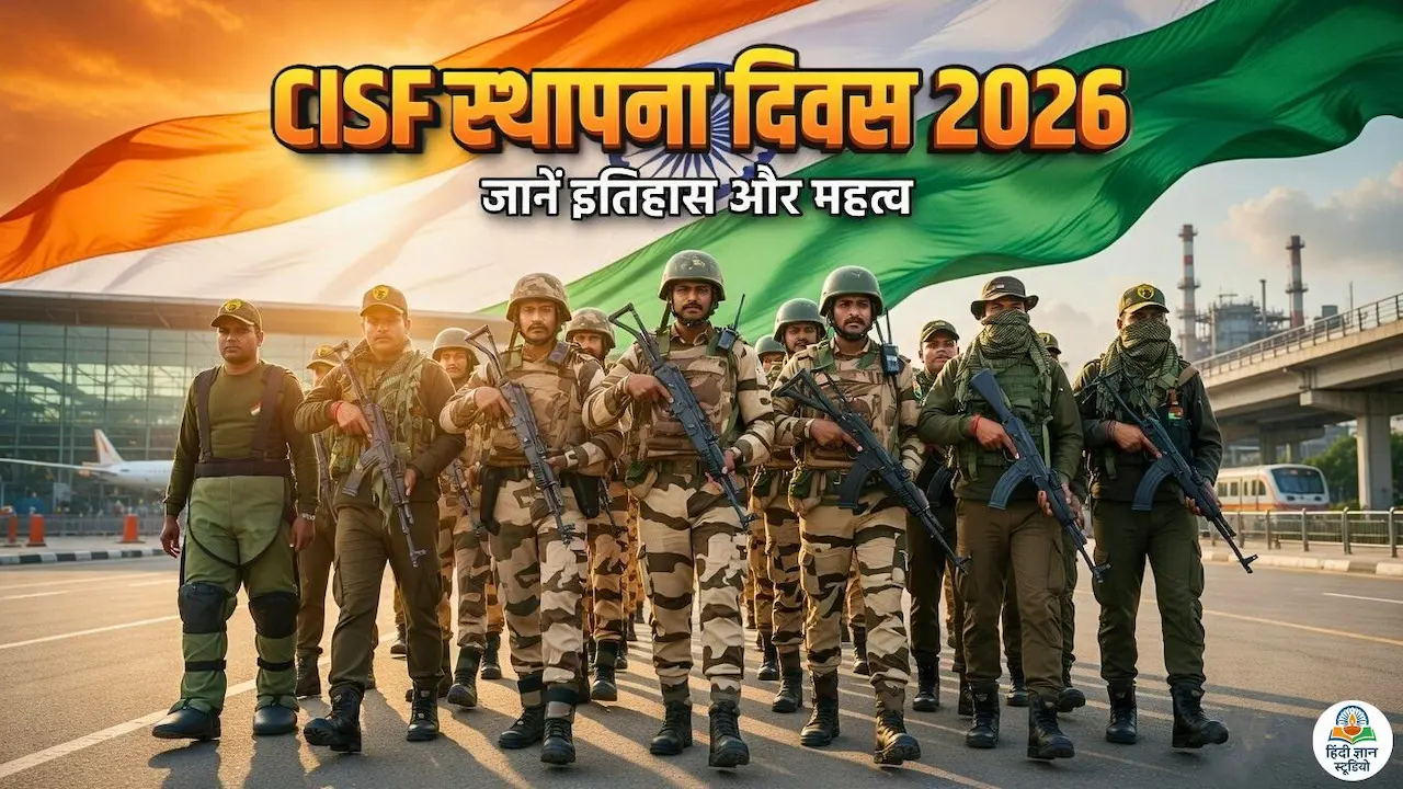 CISF Raising Day 2026 परेड समारोह में केंद्रीय औद्योगिक सुरक्षा बल के जवान