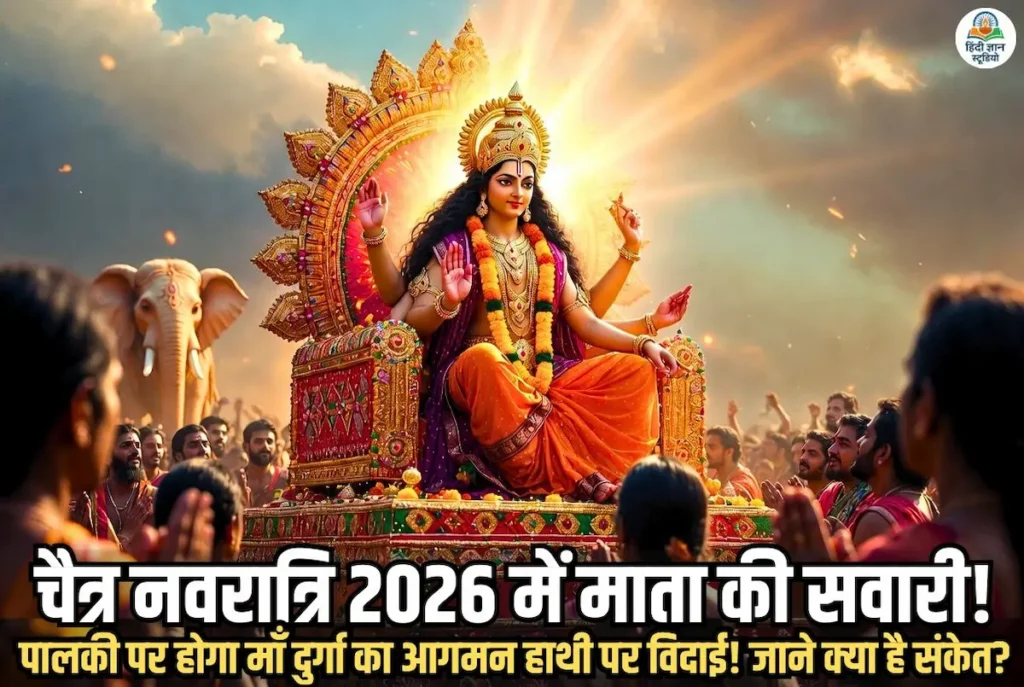 Navratri 2026 Maa Durga Palaki Sawari aur Hathi Par Visarjan ka Mahatva