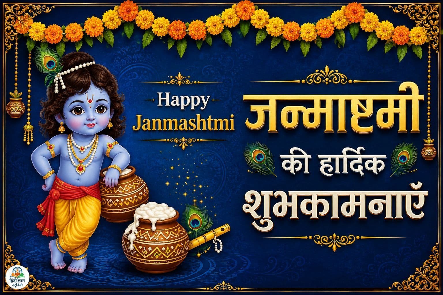 जन्माष्टमी की हार्दिक शुभकामनाएं फोटो