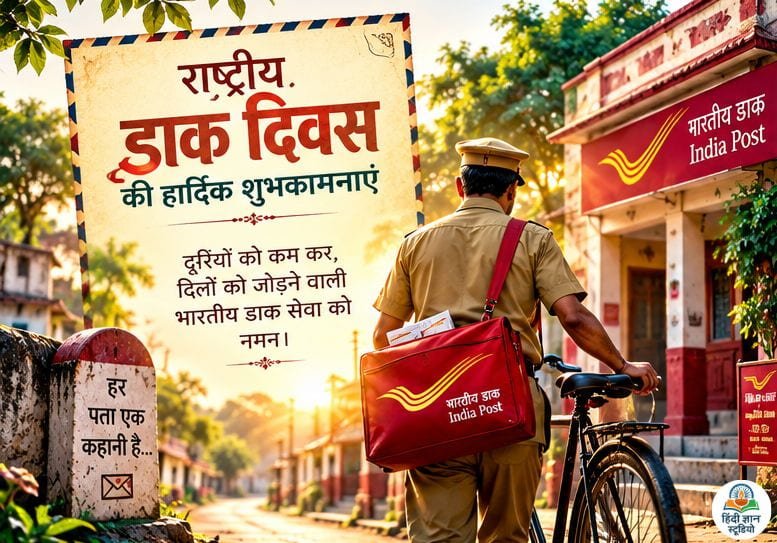 Happy National Postal Day Quotes WIshes in Hindi