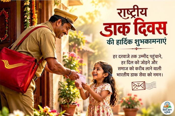 राष्ट्रीय डाक दिवस की हार्दिक शुभकामनाएं शायरी