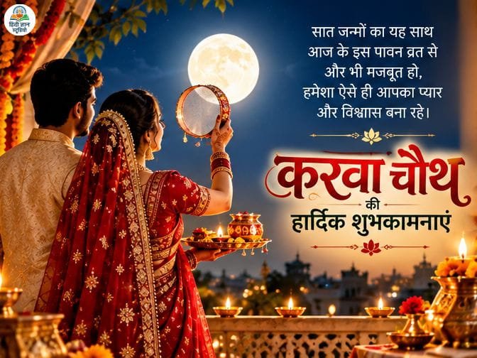 Karwa Chauth Wishes 2026 Photo: करवा चौथ पर जीवनसाथी को भेजें ये प्यार भरे संदेश, कोट्स और शायरी 2 karwa chauth wishes quotes