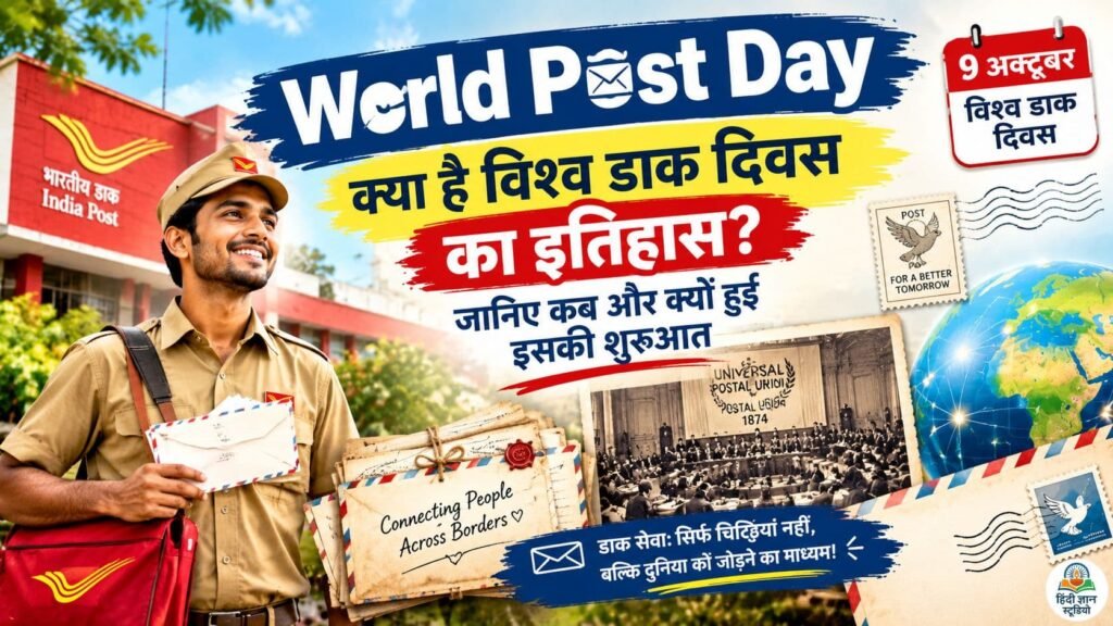 World Post Day 2026: विश्व डाक दिवस कब, क्यों और कैसे मनाया जाता है? जानिए थीम, इतिहास और महत्व 1 World Post Day 2026: विश्व डाक दिवस की थीम, इतिहास और महत्व